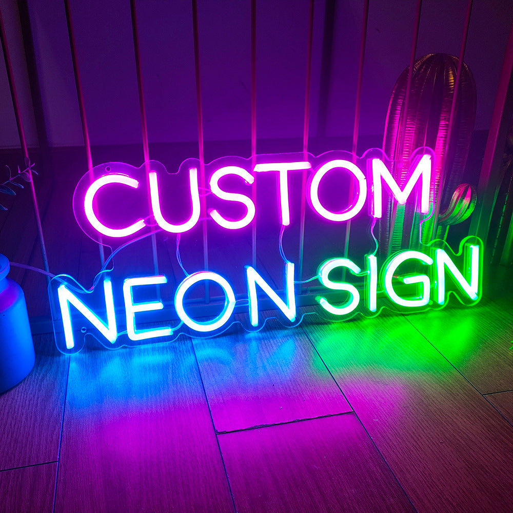 Colorful Neon Letter Modeling Light Custom Neon Sign DIY Colorful Neon Letter Modeling Light Custom Neon Sign DIY